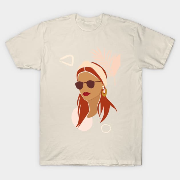 Modern Delicate Illustration T-Shirt by NJORDUR